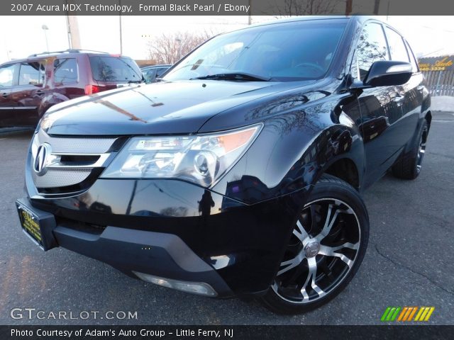 2007 Acura MDX Technology in Formal Black Pearl