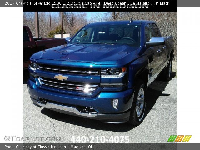 2017 Chevrolet Silverado 1500 LTZ Double Cab 4x4 in Deep Ocean Blue Metallic