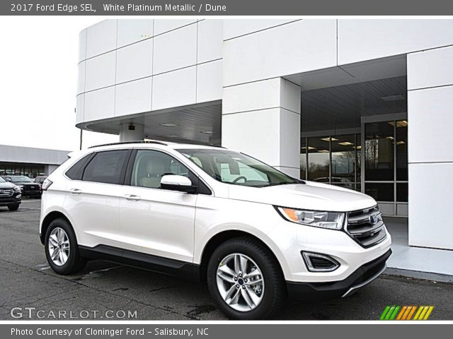 2017 Ford Edge SEL in White Platinum Metallic