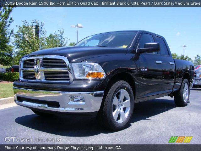 2009 Dodge Ram 1500 Big Horn Edition Quad Cab in Brilliant Black Crystal Pearl