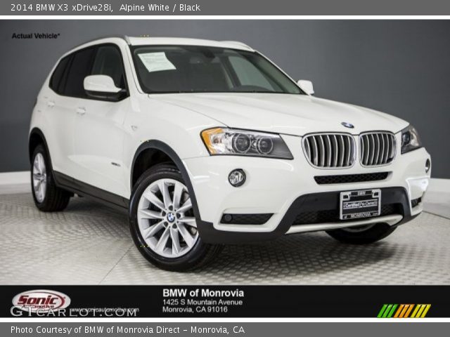2014 BMW X3 xDrive28i in Alpine White