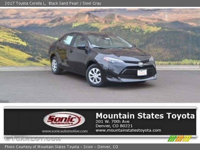 2017 Toyota Corolla L in Black Sand Pearl