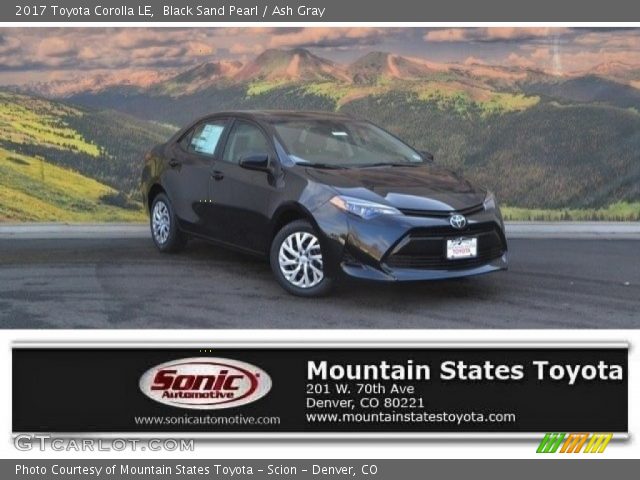 2017 Toyota Corolla LE in Black Sand Pearl