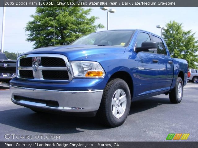 2009 Dodge Ram 1500 SLT Crew Cab in Deep Water Blue Pearl