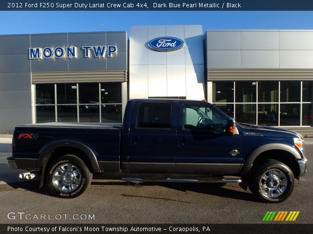 2012 Ford F250 Super Duty Lariat Crew Cab 4x4 in Dark Blue Pearl Metallic
