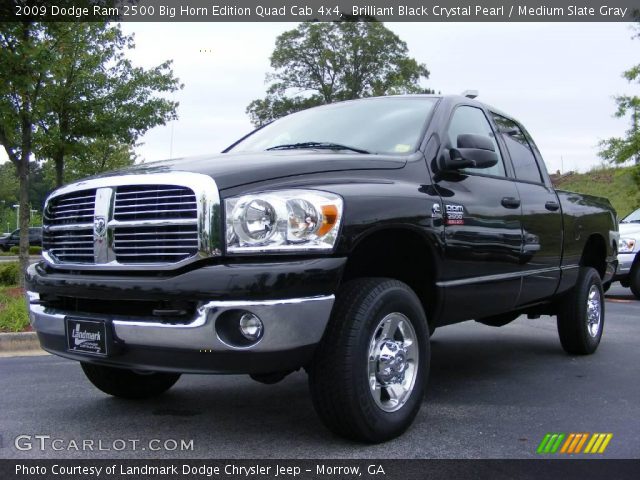 2009 Dodge Ram 2500 Big Horn Edition Quad Cab 4x4 in Brilliant Black Crystal Pearl