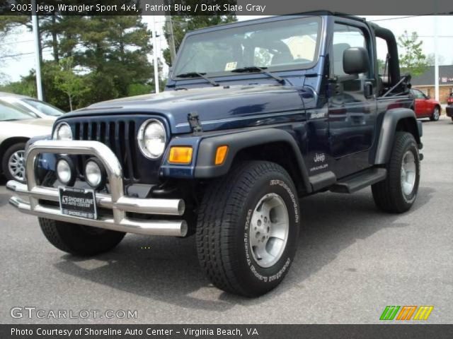 2003 Jeep Wrangler Sport 4x4 in Patriot Blue