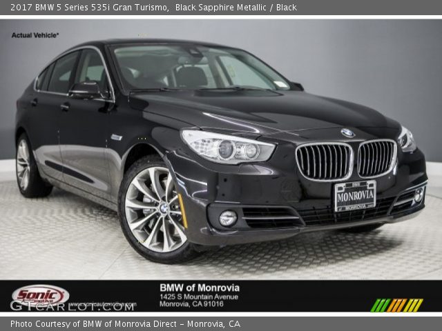 2017 BMW 5 Series 535i Gran Turismo in Black Sapphire Metallic