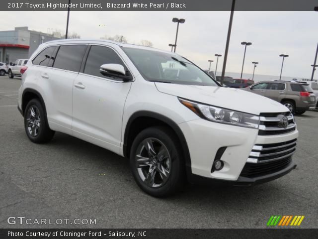 2017 Toyota Highlander Limited in Blizzard White Pearl
