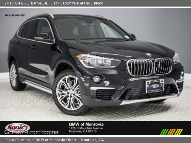 2017 BMW X1 sDrive28i in Black Sapphire Metallic