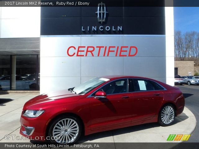 2017 Lincoln MKZ Reserve in Ruby Red