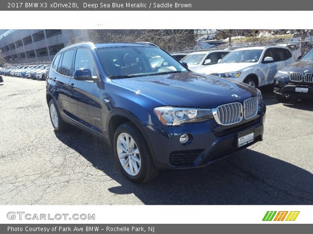 2017 BMW X3 xDrive28i in Deep Sea Blue Metallic