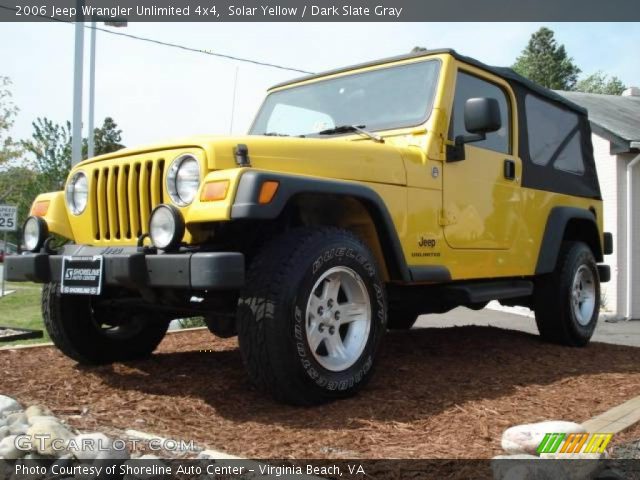 2006 Jeep Wrangler Unlimited 4x4 in Solar Yellow