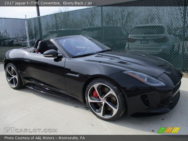 2017 Jaguar F-TYPE Convertible in Ebony Black