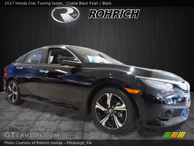 2017 Honda Civic Touring Sedan in Crystal Black Pearl