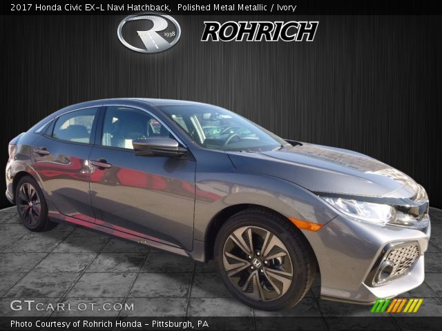 2017 Honda Civic EX-L Navi Hatchback in Polished Metal Metallic