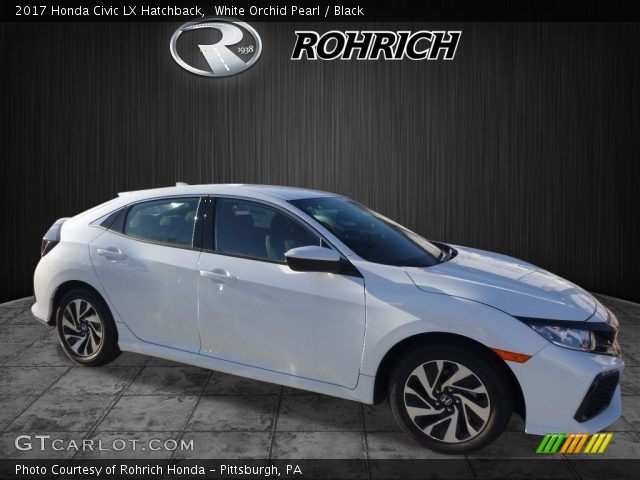 2017 Honda Civic LX Hatchback in White Orchid Pearl
