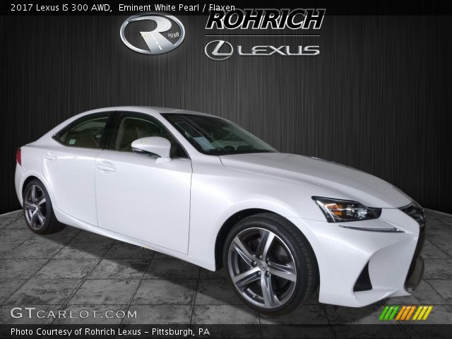 2017 Lexus IS 300 AWD in Eminent White Pearl