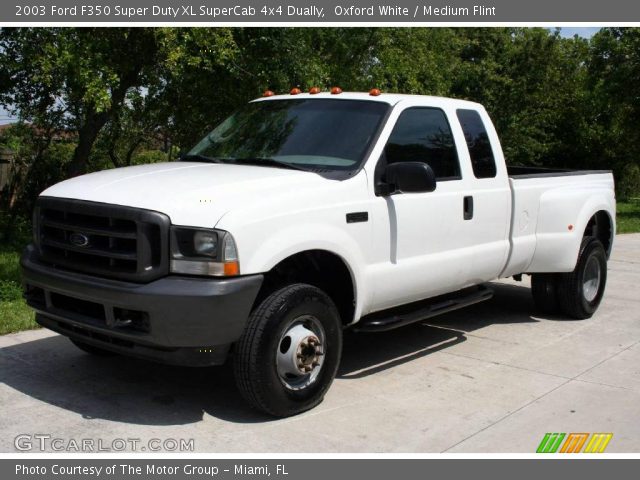 2003 Ford F350 Super Duty XL SuperCab 4x4 Dually in Oxford White