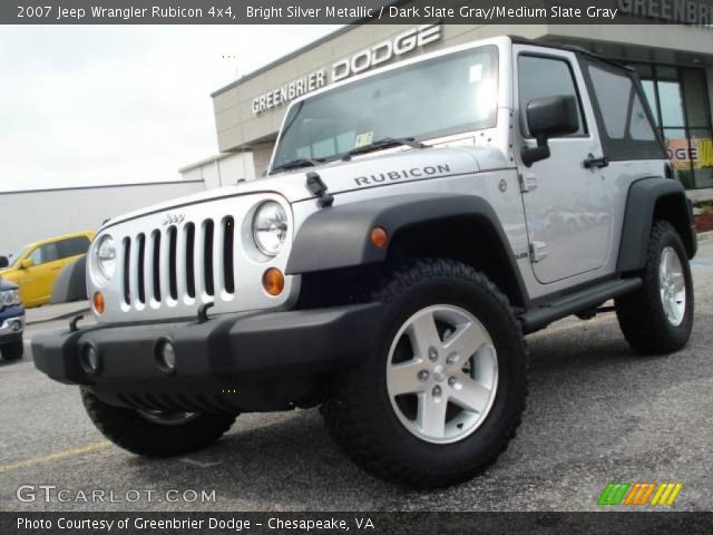 2007 Jeep Wrangler Rubicon 4x4 in Bright Silver Metallic