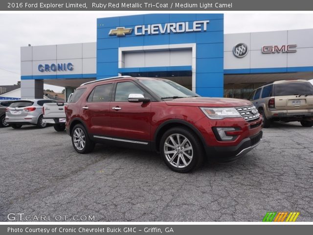 2016 Ford Explorer Limited in Ruby Red Metallic Tri-Coat