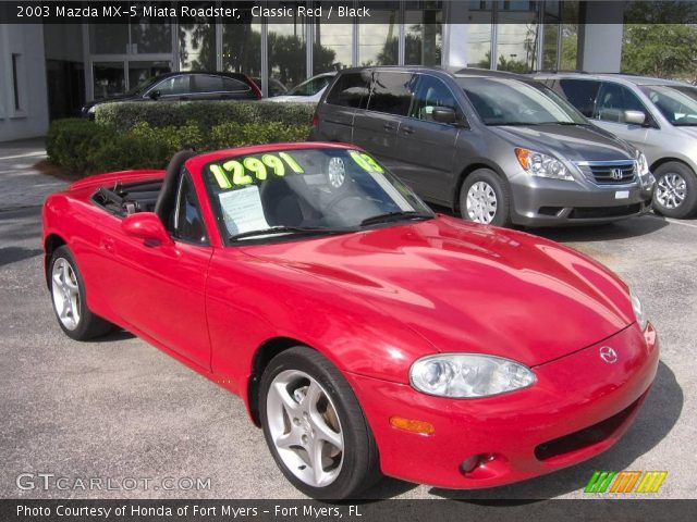 2003 Mazda MX-5 Miata Roadster in Classic Red