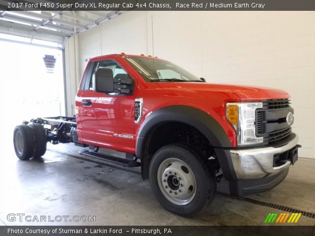 2017 Ford F450 Super Duty XL Regular Cab 4x4 Chassis in Race Red