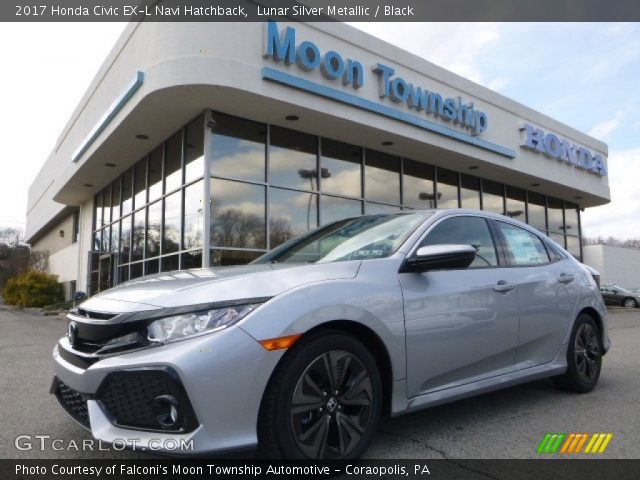 2017 Honda Civic EX-L Navi Hatchback in Lunar Silver Metallic
