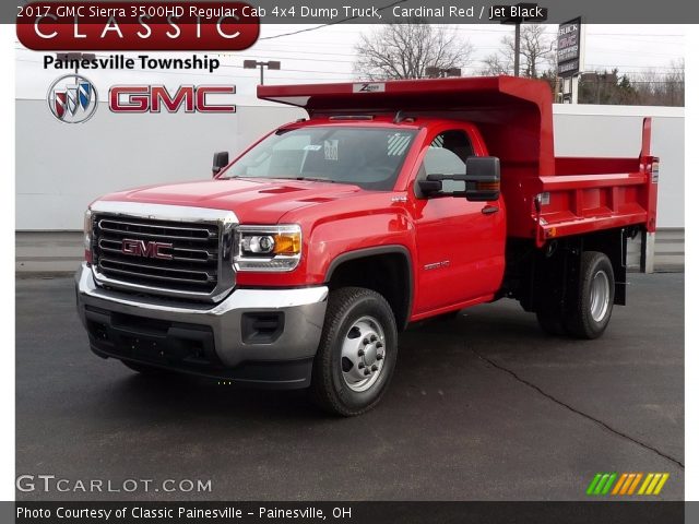 2017 GMC Sierra 3500HD Regular Cab 4x4 Dump Truck in Cardinal Red