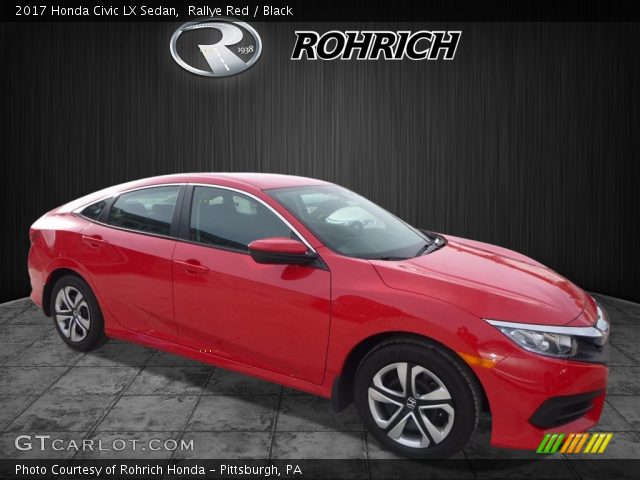 2017 Honda Civic LX Sedan in Rallye Red