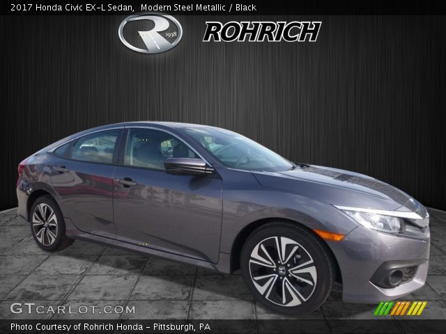 2017 Honda Civic EX-L Sedan in Modern Steel Metallic