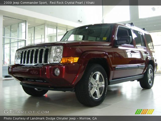 2009 Jeep Commander Sport in Red Rock Crystal Pearl