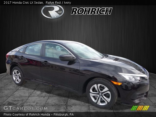 2017 Honda Civic LX Sedan in Rallye Red