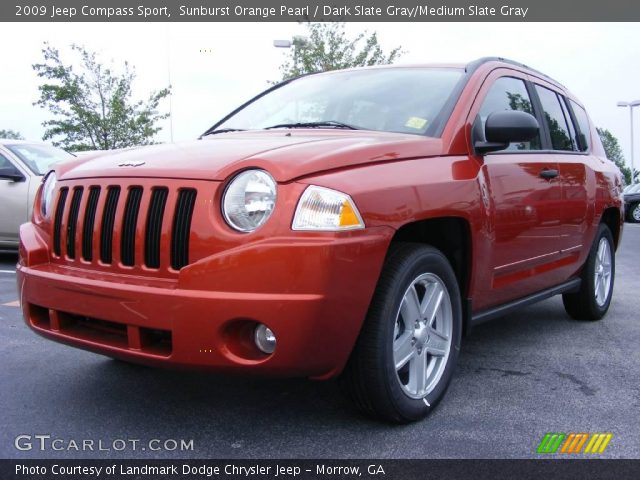 2009 Jeep Compass Sport in Sunburst Orange Pearl