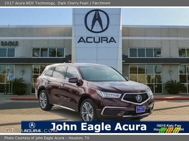 2017 Acura MDX Technology in Dark Cherry Pearl