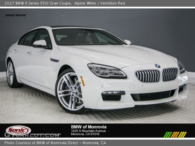 2017 BMW 6 Series 650i Gran Coupe in Alpine White