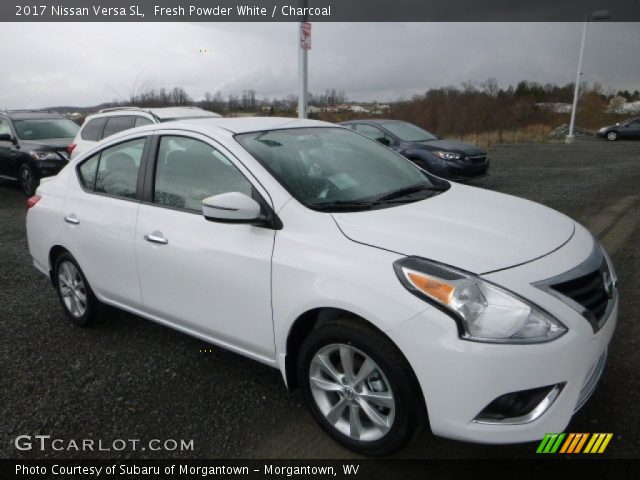 2017 Nissan Versa SL in Fresh Powder White