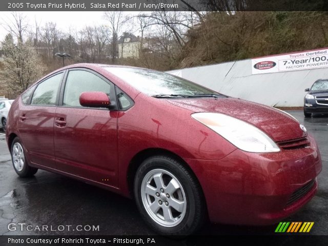 2005 Toyota Prius Hybrid in Salsa Red Pearl