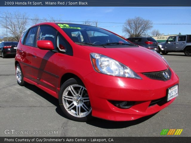 2009 Honda Fit Sport in Milano Red
