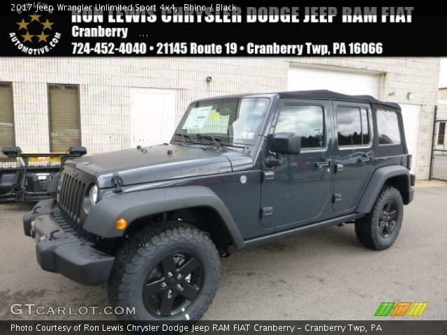 2017 Jeep Wrangler Unlimited Sport 4x4 in Rhino