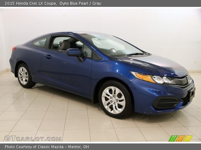 2015 Honda Civic LX Coupe in Dyno Blue Pearl