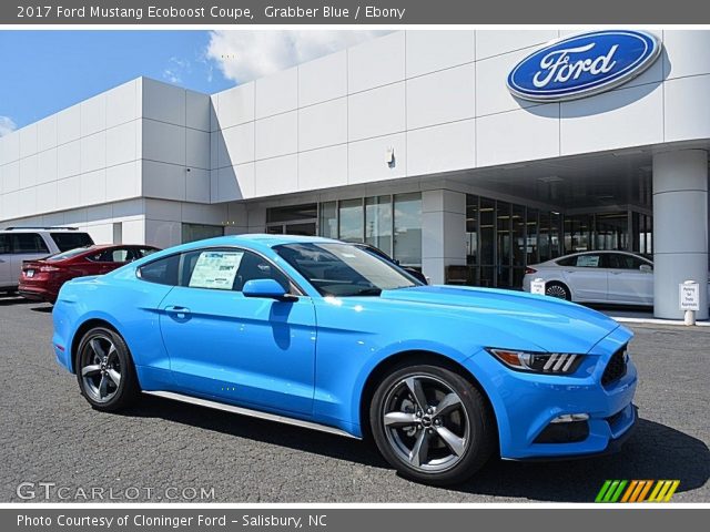 2017 Ford Mustang Ecoboost Coupe in Grabber Blue