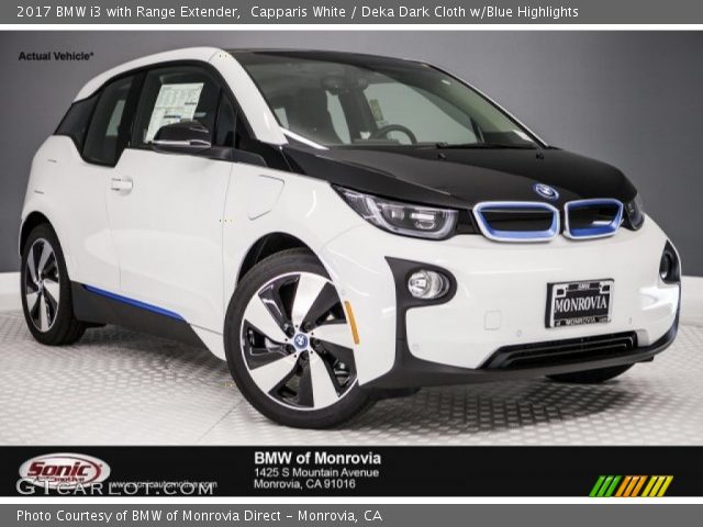 2017 BMW i3 with Range Extender in Capparis White