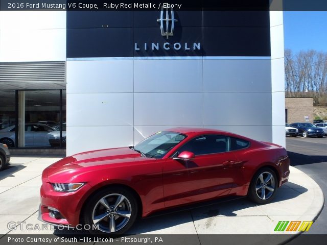 2016 Ford Mustang V6 Coupe in Ruby Red Metallic