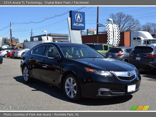 2014 Acura TL Technology in Crystal Black Pearl