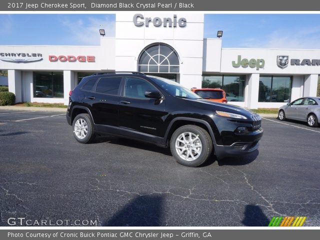 2017 Jeep Cherokee Sport in Diamond Black Crystal Pearl