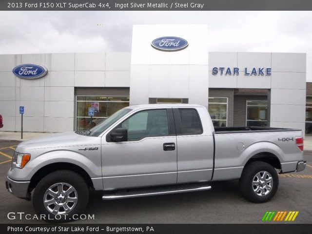 2013 Ford F150 XLT SuperCab 4x4 in Ingot Silver Metallic