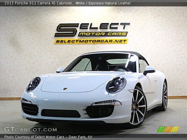 2013 Porsche 911 Carrera 4S Cabriolet in White