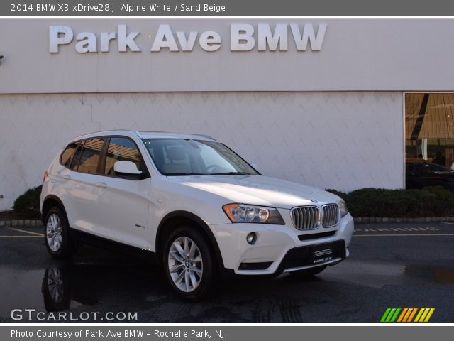 2014 BMW X3 xDrive28i in Alpine White