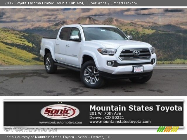 2017 Toyota Tacoma Limited Double Cab 4x4 in Super White